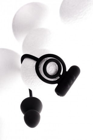 Массажер простаты из нежного силикона с эрекционным виброкольцом