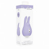 Силиконовый клиторальный вибромассажер с ушками и мощным двигателем Sugar Bunny