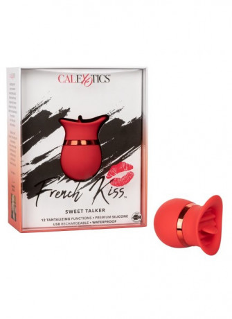 Перезаряжаемый компактный вибромассажер с фунцией мерцающий язычок Sweet Talker