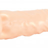 Насадка удлинитель из силикона 2,5 см Penis extender with bulging glans and veins