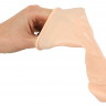 Насадка удлинитель из силикона 2,5 см Penis extender with bulging glans and veins