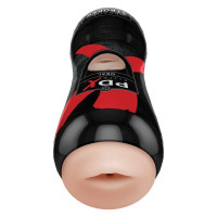 Вибро ротик в тубе из сверх реалистичного материала Vibrating Oral Stroker