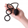 Анальная втулка с тройным эрекционным кольцом Erotist