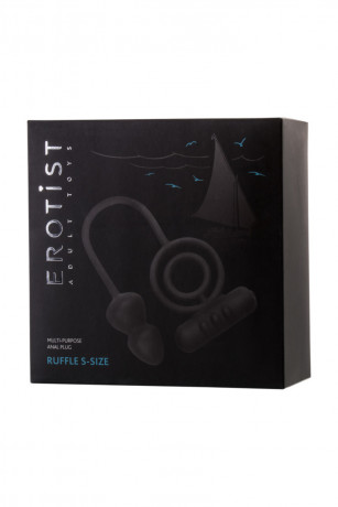 Анальная пробка с дополнительной стимуляцией и эрекционным кольцом Erotist