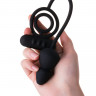 Анальная пробка с дополнительной стимуляцией и эрекционным кольцом Erotist