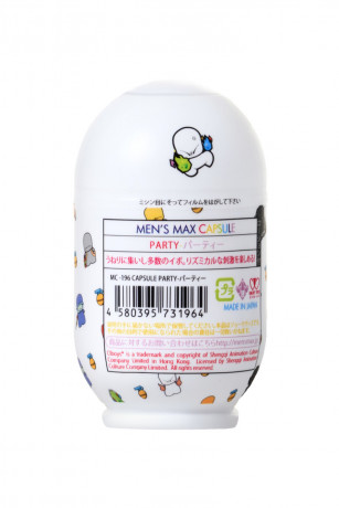 Прозрачный нереалистичный мастурбатор яйцо Party