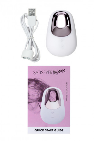 Белый многофункциональный вибратор Satisfyer Layon 5 White temptation