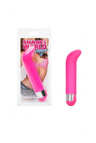 Вибромассажер с удлиненным стерженем и мягким изогнутым наконечником Silicone G