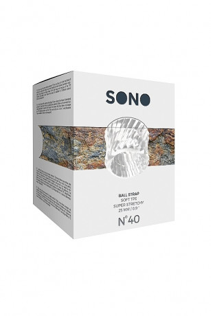 Необычное широкое эрекционное кольцо из эластичного и мягкого материала 40 Ball Strap