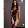 Боди-комбинезон с имитацией чулок из сетки Fence Suspender Bodystocking