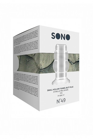 Полая анальная пробка-тоннель с рельефом елочки Hollow Tunnel ButtPlug