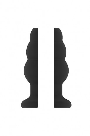 Полая анальная пробка-тоннель с рельефом елочки Hollow Tunnel ButtPlug