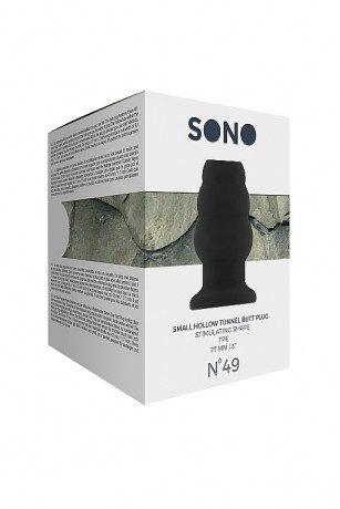 Полая анальная пробка-тоннель с рельефом елочки Hollow Tunnel ButtPlug