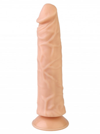 Реалистичный силиконовый вибромассажер с присоской и пультом 9 DD