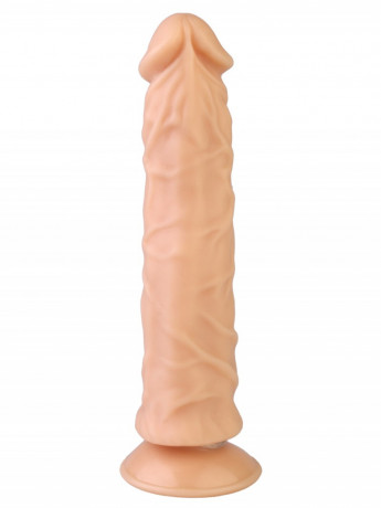 Реалистичный силиконовый вибромассажер с присоской и пультом 9 DD