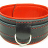 Ошейник из натуральной кожи с контрастной подкладкой