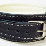 Ошейник из натуральной кожи с контрастной подкладкой
