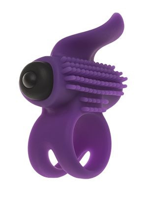 Эрекционное кольцо с подхватом мошонки и стимуляцией клитора