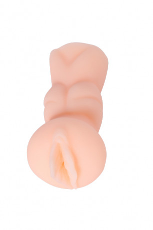 Мастурбатор телесного цвета реалистичной формы в удобной колбе Happy eggs в ассортименте