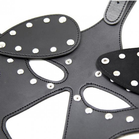 Шлем-маска с шорами и кляпом