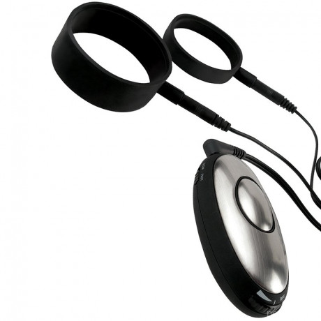 Электрокольца насадки на пенис и мошонку Shock Therapy Silicone Cock Straps