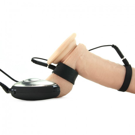 Электрокольца насадки на пенис и мошонку Shock Therapy Silicone Cock Straps
