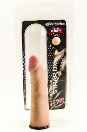 Пенис-насадка для страпона длина 17 см