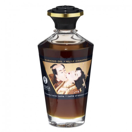 Съедобное массажное масло с возбуждающим ароматом сливочного латте Shunga Afrodisiac