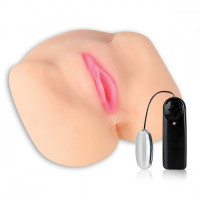 Мастурбатор с вибрацией в позе широко раздвинутых ног Саши Грэй