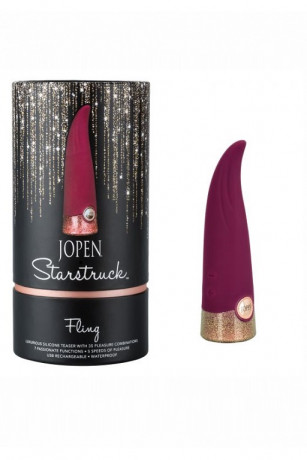 Перезаряжаемый мини-вибратор с невероятными 7 функциями пульсации Starstruck Fling
