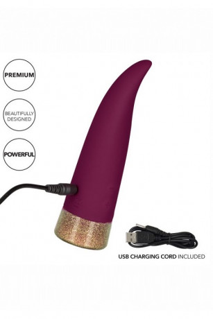 Перезаряжаемый мини-вибратор с невероятными 7 функциями пульсации Starstruck Fling