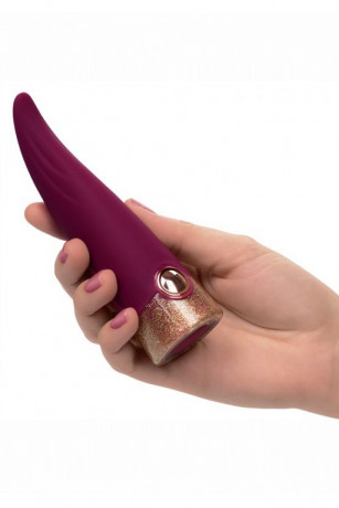 Перезаряжаемый мини-вибратор с невероятными 7 функциями пульсации Starstruck Fling