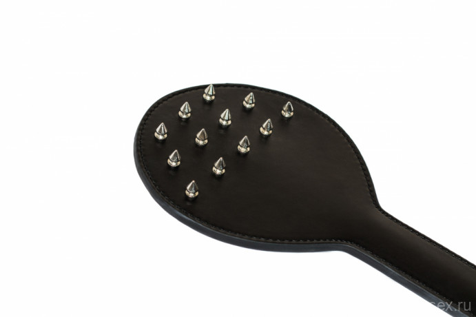 Черная БДСМ шлепалка круглой формы Party Hard Barb