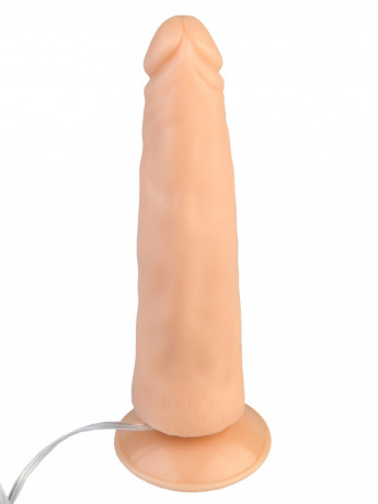 Классический реалистичный вибромассажер с присоской и пультом 3 DD