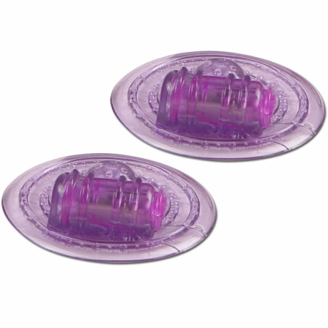 Вибро-накладки на соски PLEASURE CUPZ фиолетовые