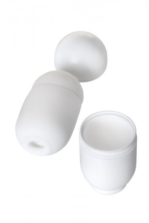 Нереалистичный мастурбатор яичко прозрачного цвета CAPSULE 06