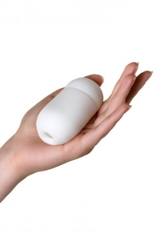 Нереалистичный мастурбатор яичко прозрачного цвета CAPSULE 06