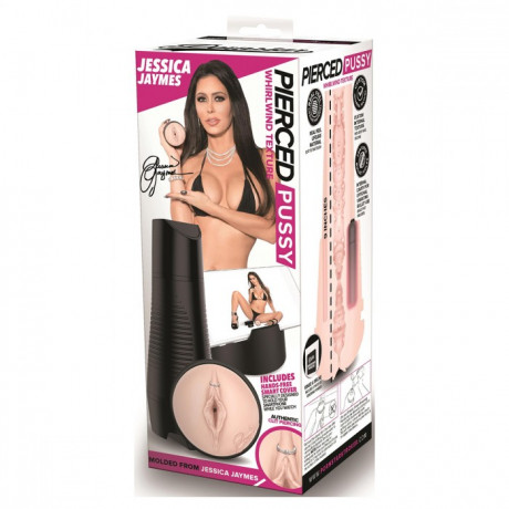 Мастурбатор с вакуум контролем PORNSTAR киска с пирсингом JESSICA JAYMES