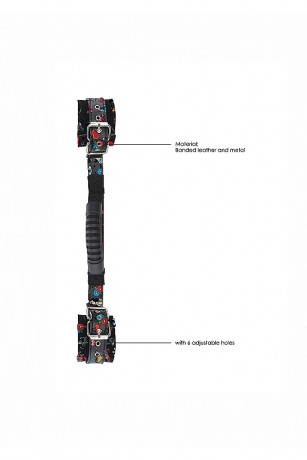 Наручники для фиксации рук за спиной Printed Handcuffs Old School Tattoo Style