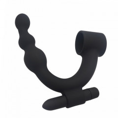 Анальная вибро елочка с утяжкой на пенис