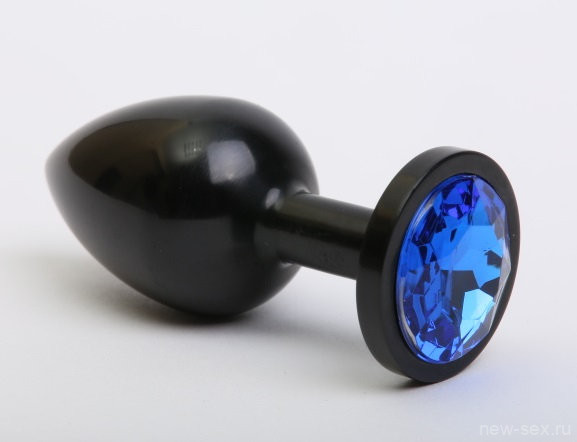 Стальная анальная пробка с красивым камнем