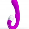 Вибромассажер с клиторальным стимулятором-ротатором Magic Tongue