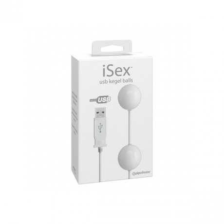 Вагинальные вибро шарики iSex USB Kegel Balls