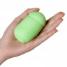Зеленый мастурбатор из нежного материала в форме яйца CAPSULE 04