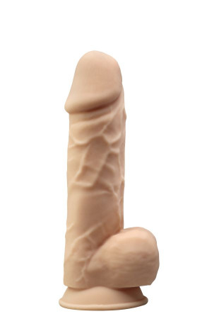 Большой фаллоимитатор реалистик с присоской телесного цвета MODEL 4