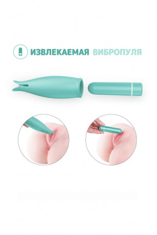 Мини вибратор в форме цветочного бутона RestArt Rainbow 3