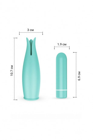 Мини вибратор в форме цветочного бутона RestArt Rainbow 3