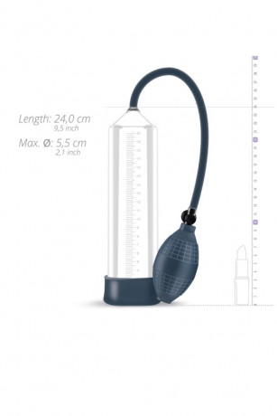 Вакуумная помпа для мужчин с ручным нагнетателем воздуха