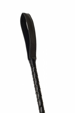 Стильный плетеный черный стек с петлей на конце Party Hard Tease