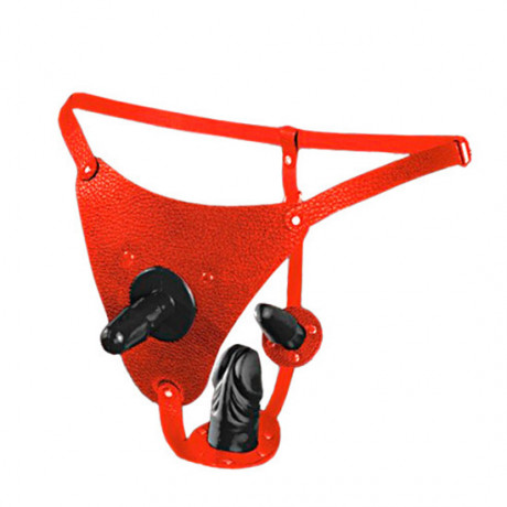 Трусики со штырьком для насадок страпона